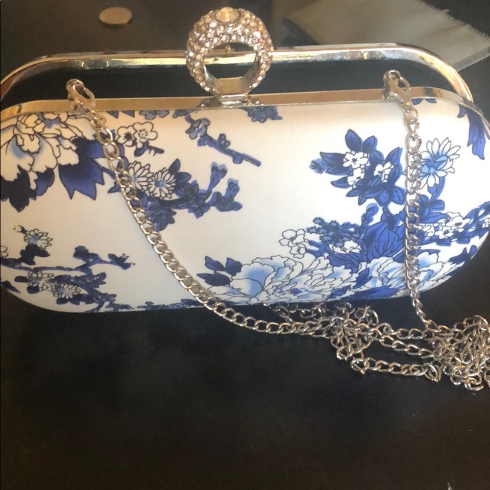 Small purse with chain.